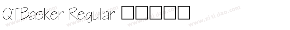 QTBasker Regular字体转换